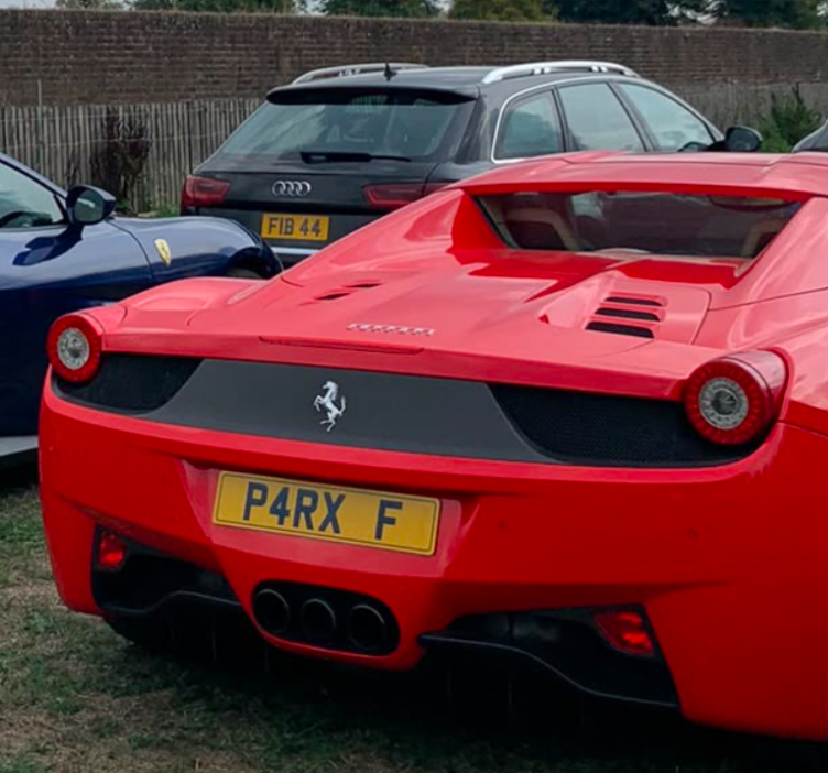 P4 RXF spotted on Ferrari 458