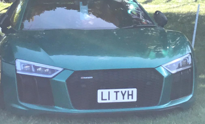 L1 TYH private number plate on a Audi