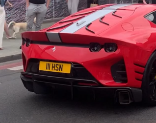 111 HSN spotted on Ferrari 812 Competizione