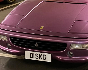 D1 SKC private number plate on a Ferrari F355, spotted in London
