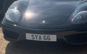 SYA 66 spotted on Ferrari
