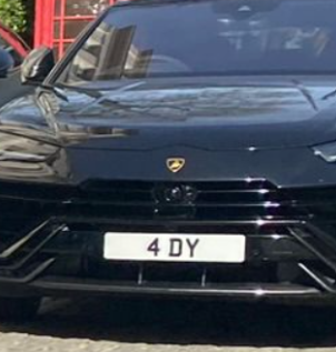 4 DY spotted on Lamborghini Urus