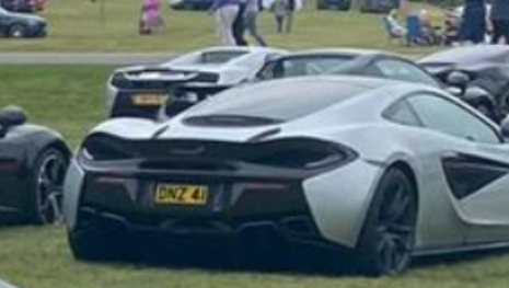 DNZ 41 private number plate on a McLaren