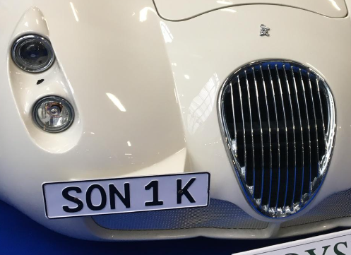 SON 1K private number plate on a Wiesmann MF5