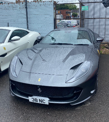 38 NC spotted on Ferrari 812