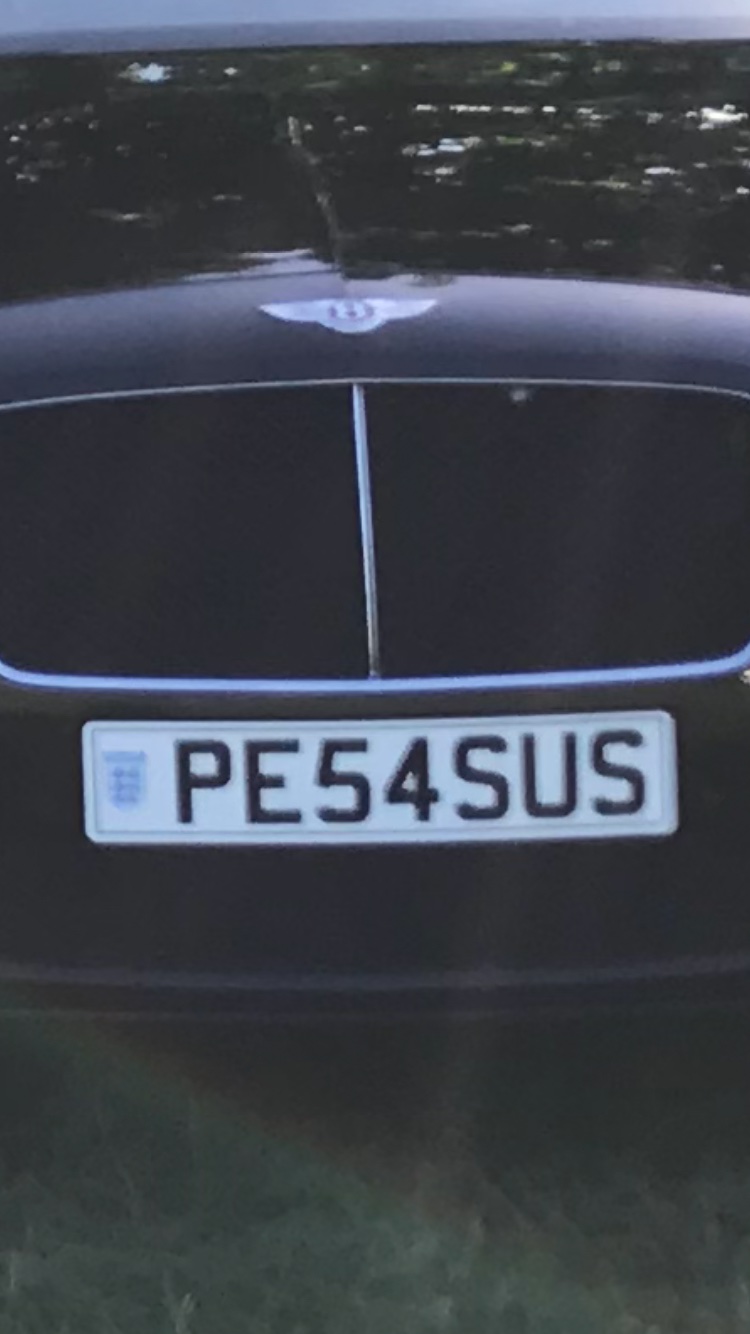 PE54 SUS spotted on Bentley