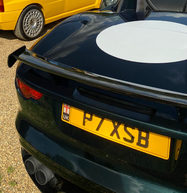 P7 XSB private number plate on a Jaguar F-Type