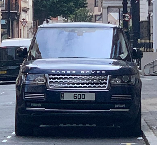 60 O spotted on Land Rover Range Rover