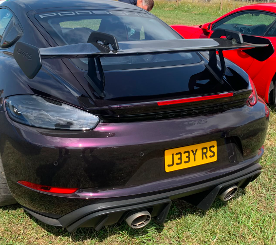 J33 YRS spotted on Porsche 718 Cayman GT4 RS