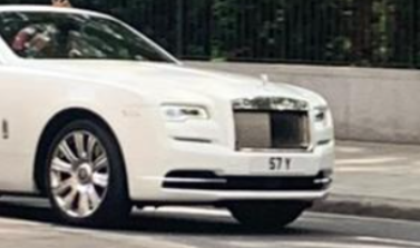 57 Y spotted on Rolls-Royce Dawn