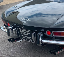 MEF 275 private number plate on a Ferrari
