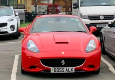 BO55 ALK spotted on Ferrari