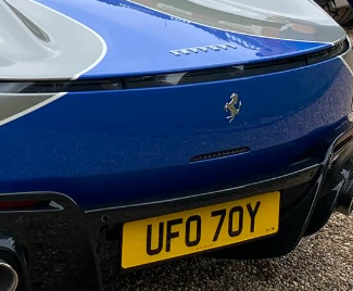 UFO 70Y spotted on Ferrari Monza SP1
