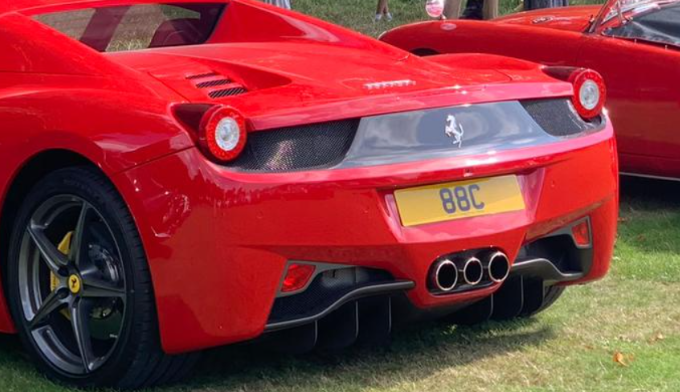 88 C spotted on Ferrari 458