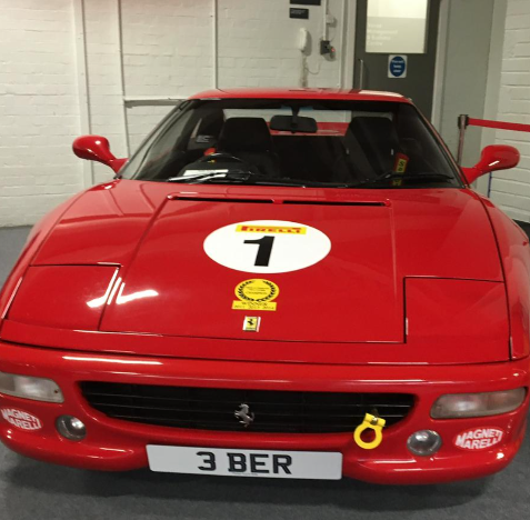 3 BER private number plate on a Ferrari F355