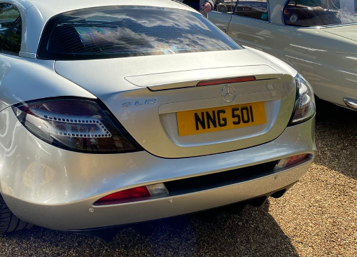 NNG 501 spotted on Mercedes-Benz SLR McLaren