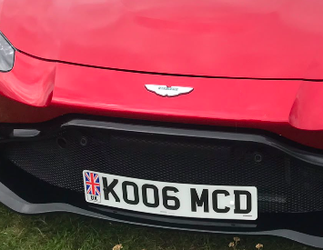 KO06 MCD spotted on Aston Martin Vantage GT8