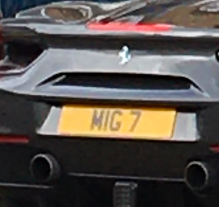 MIG 7 spotted on Ferrari 488