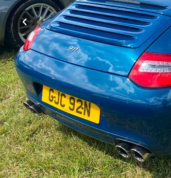 GJC 92N spotted on Porsche 911