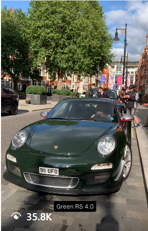 911 UFO spotted on Porsche 911