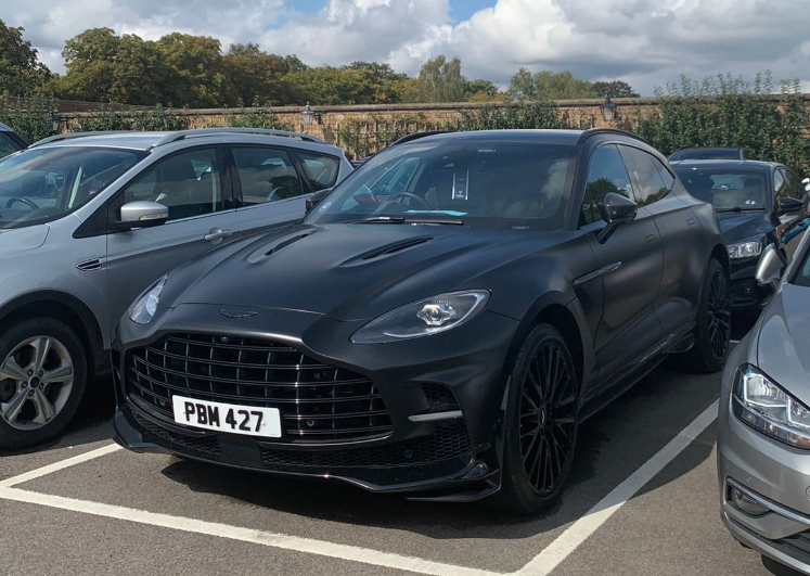 PBM 427 private number plate on a Aston Martin DBX