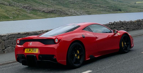 AJM 256 spotted on Ferrari 458