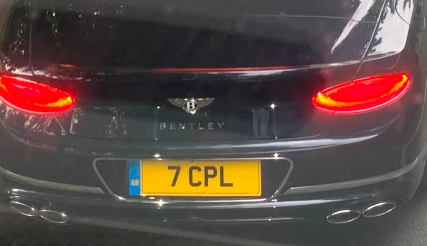 7 CPL spotted on Bentley Continental GTC