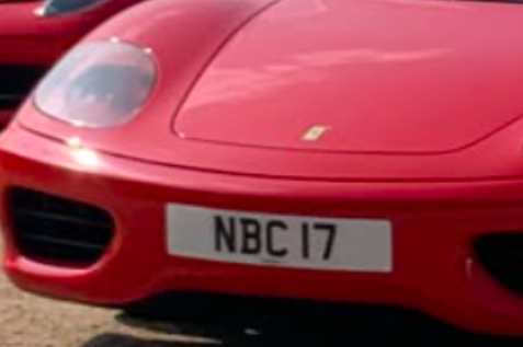 NBC 17 spotted on Ferrari