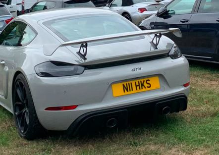 N11 HKS spotted on Porsche 718 Cayman