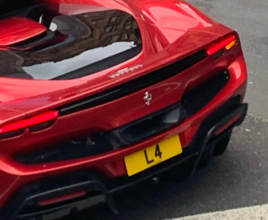 L 4 spotted on Ferrari 296