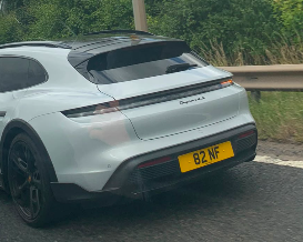82 NF spotted on Porsche Taycan
