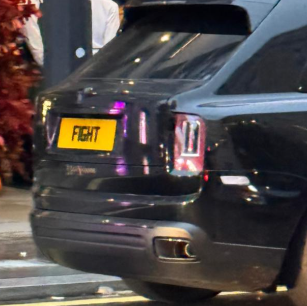 F1 GHT private number plate on a Rolls-Royce Cullinan