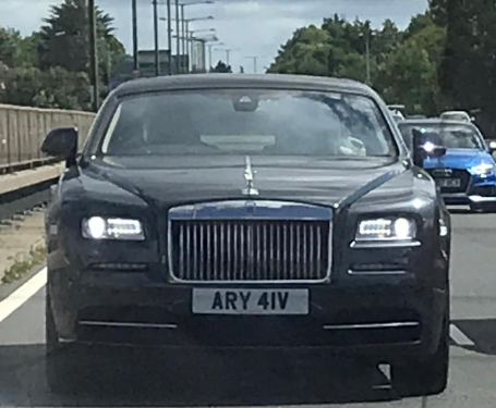 ARY 41V private number plate on a Rolls-Royce