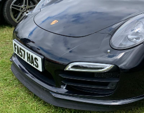 FA57 HAS private number plate on a Porsche