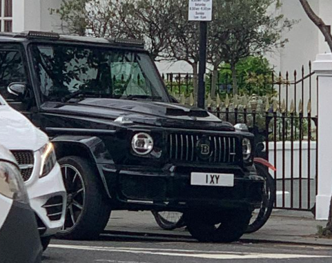 1 XY private number plate on a Brabus G-Class, spotted in London