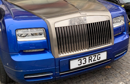 33 RZG spotted on Rolls-Royce Phantom