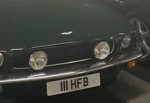 111 HFB spotted on Aston Martin