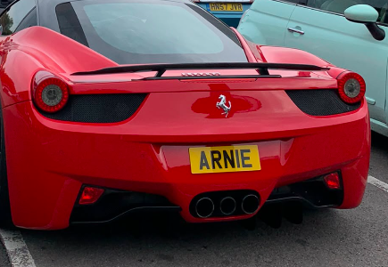 ARN 1E spotted on Ferrari 458