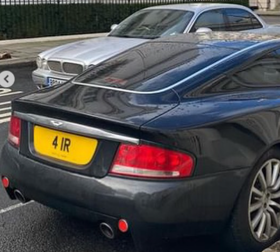 41 R private number plate on a Aston Martin Vanquish, spotted in London