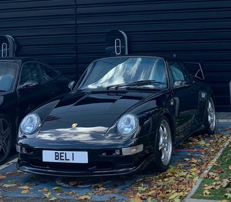 BEL 1 spotted on Porsche 911