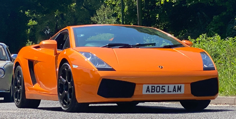 AB05 LAM spotted on Lamborghini Gallardo