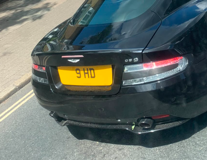 9 HD spotted on Aston Martin DB9