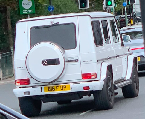 B16 FUP spotted on Mercedes-Benz G-Class